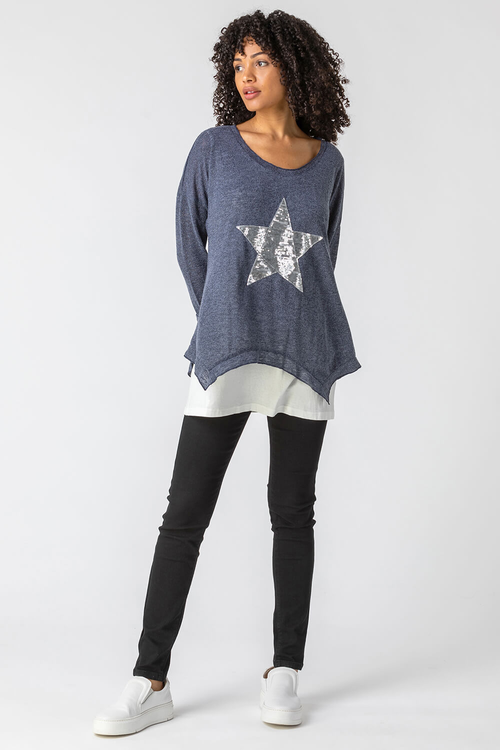 Sequin Star Layer Top