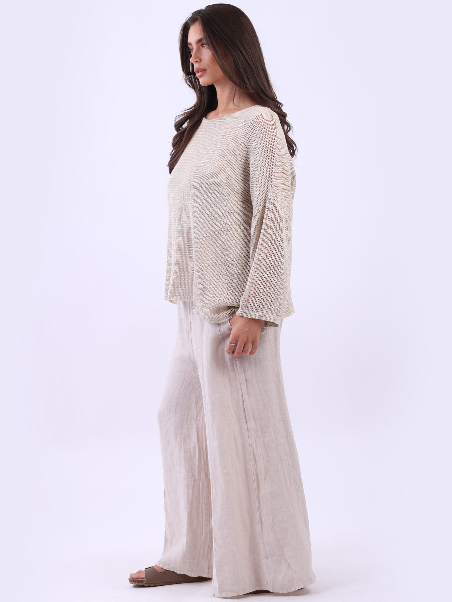 Mesh Top - Beige