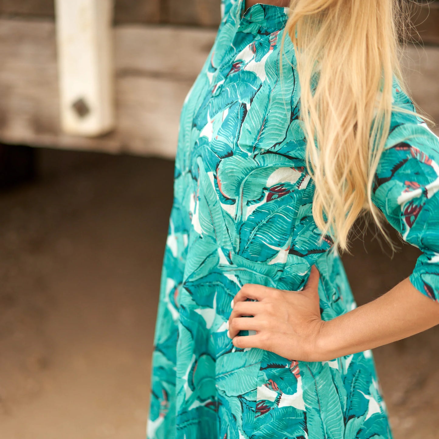 Indian Cotton Dress - Tropical Escape