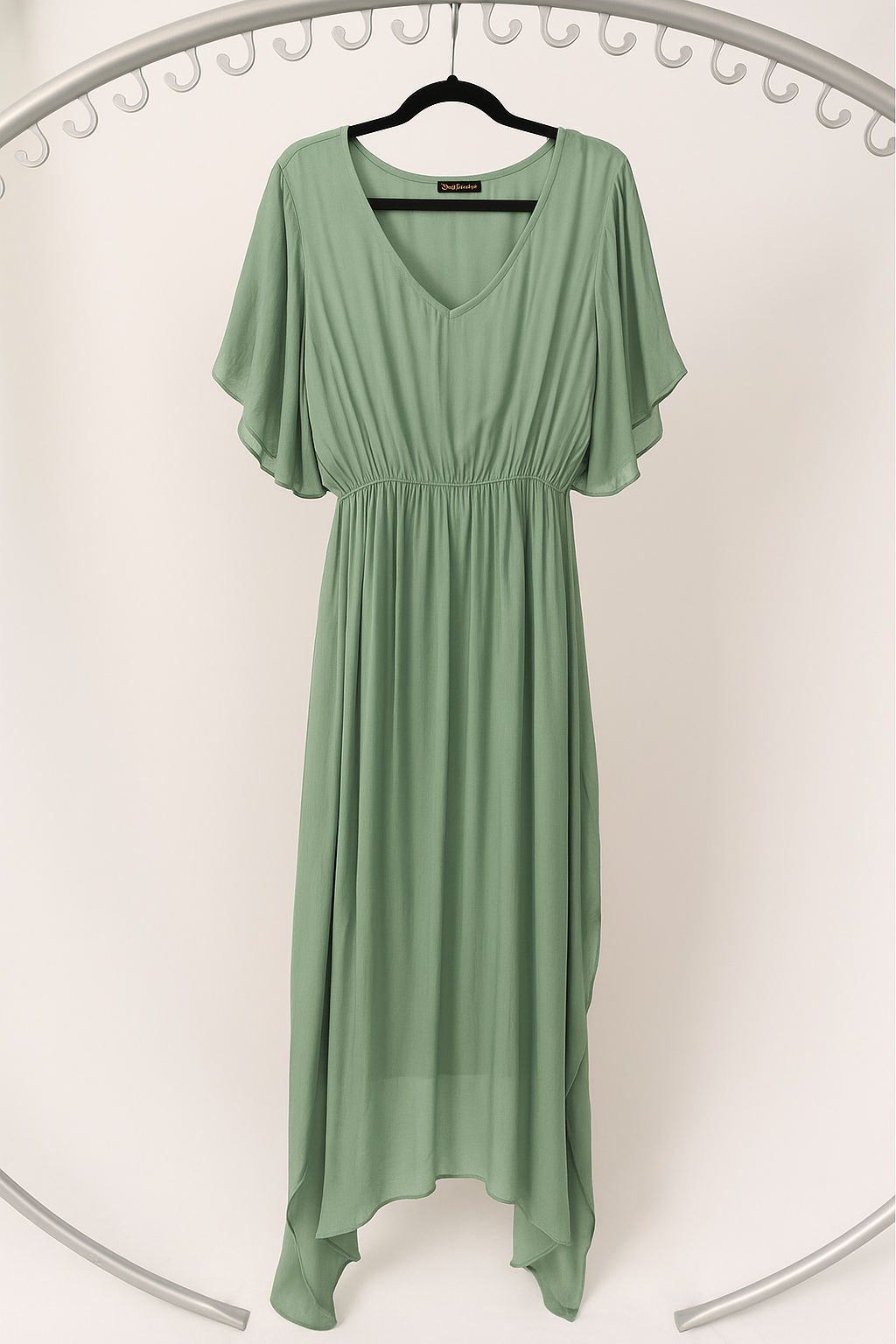 Silk Dress - Sage