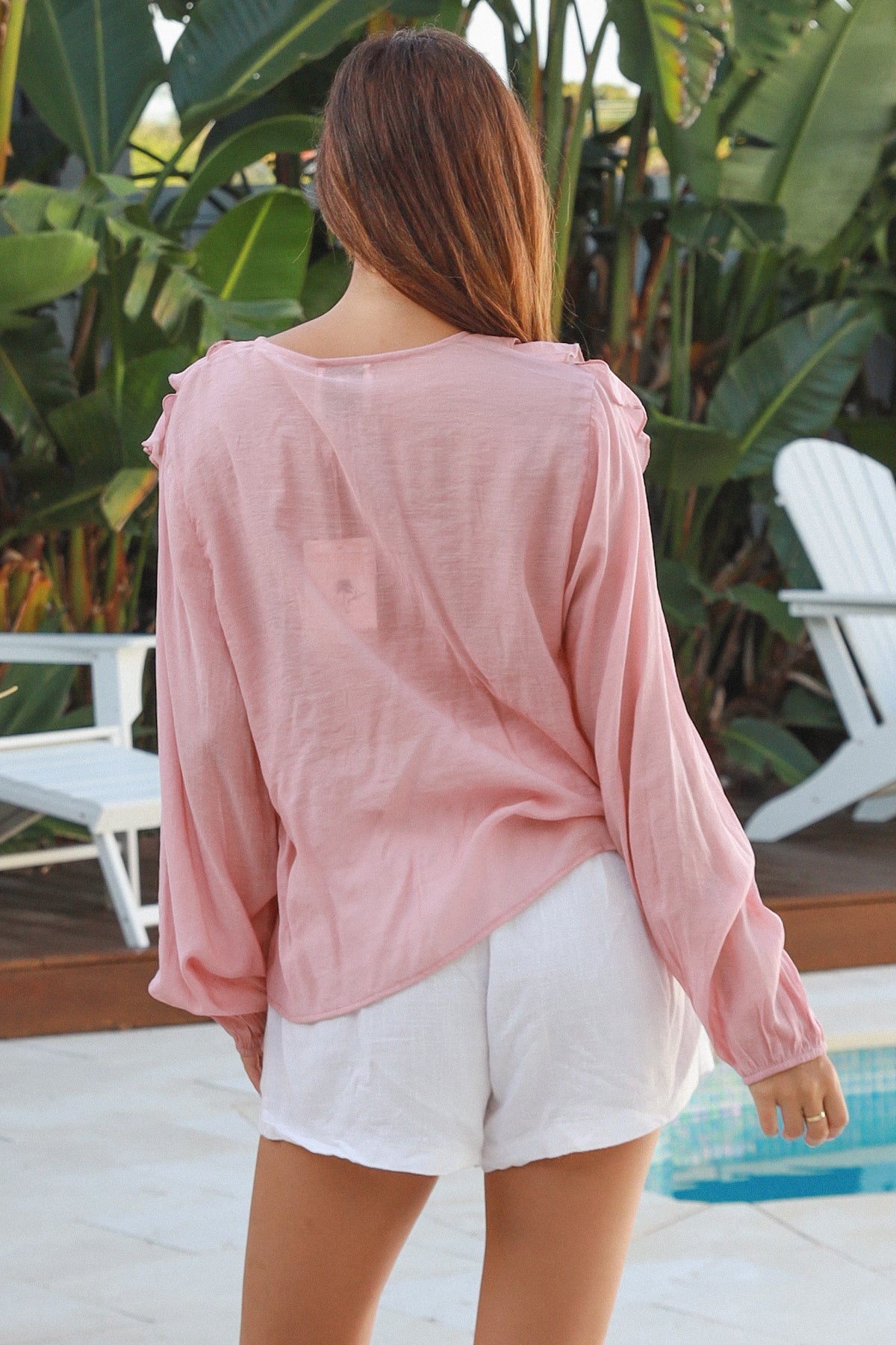 Fleur Ruffle Top - Pink