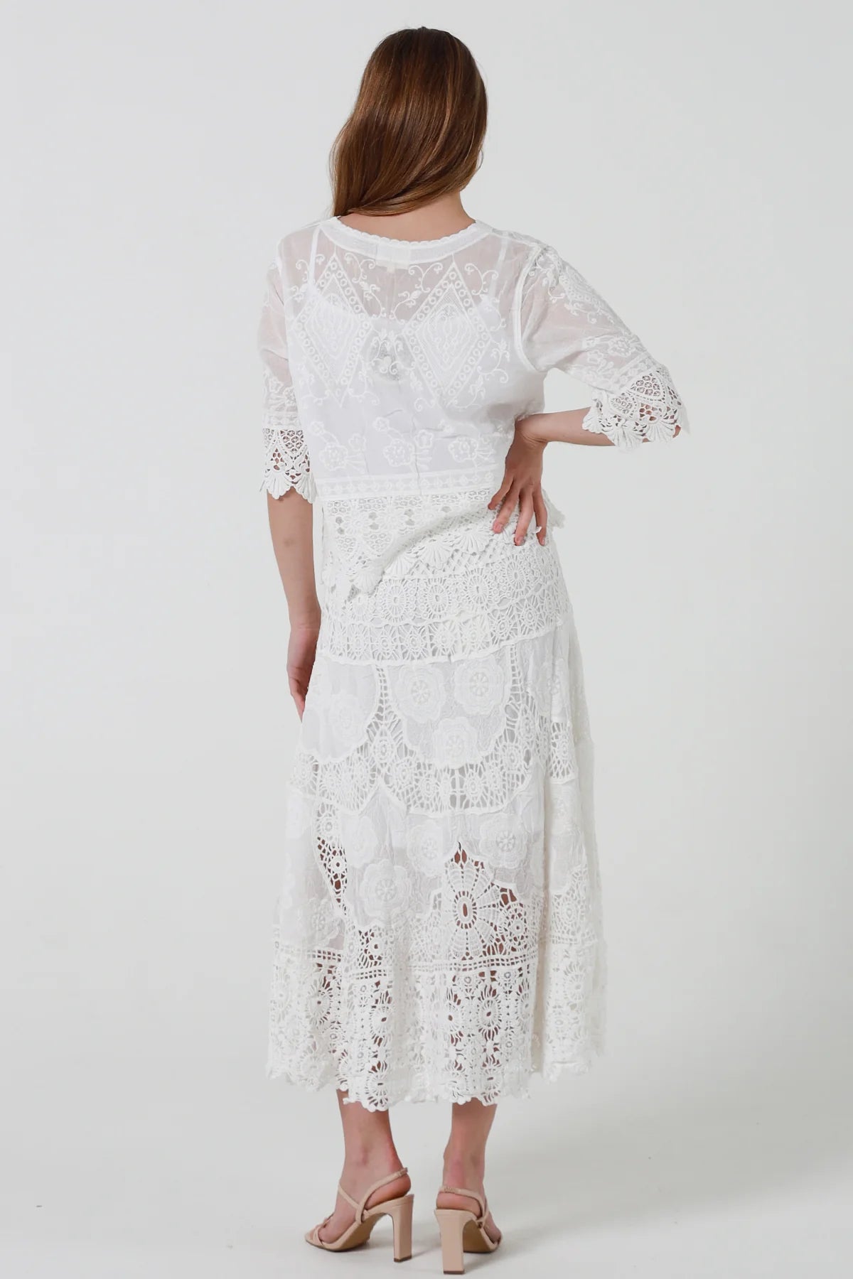Dolly Crochet Skirt - White