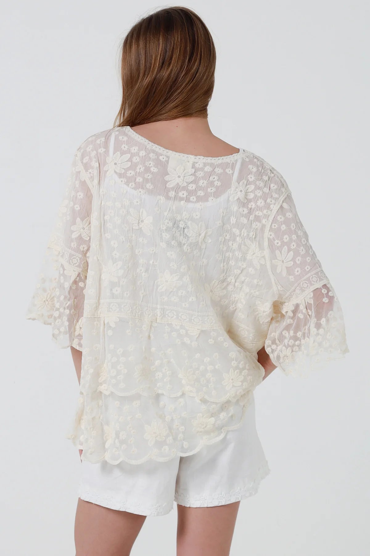 Lily Cotton Top - Cream