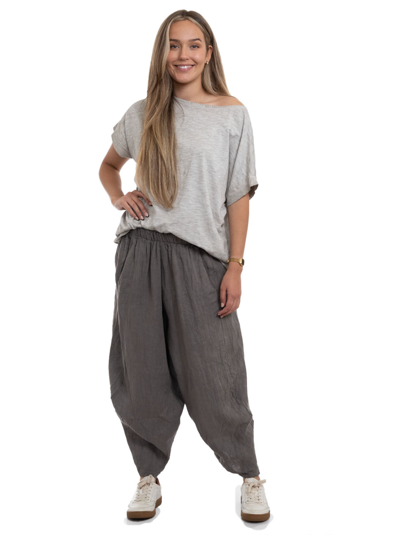 Cocoon Wide Leg Pants - Mocha