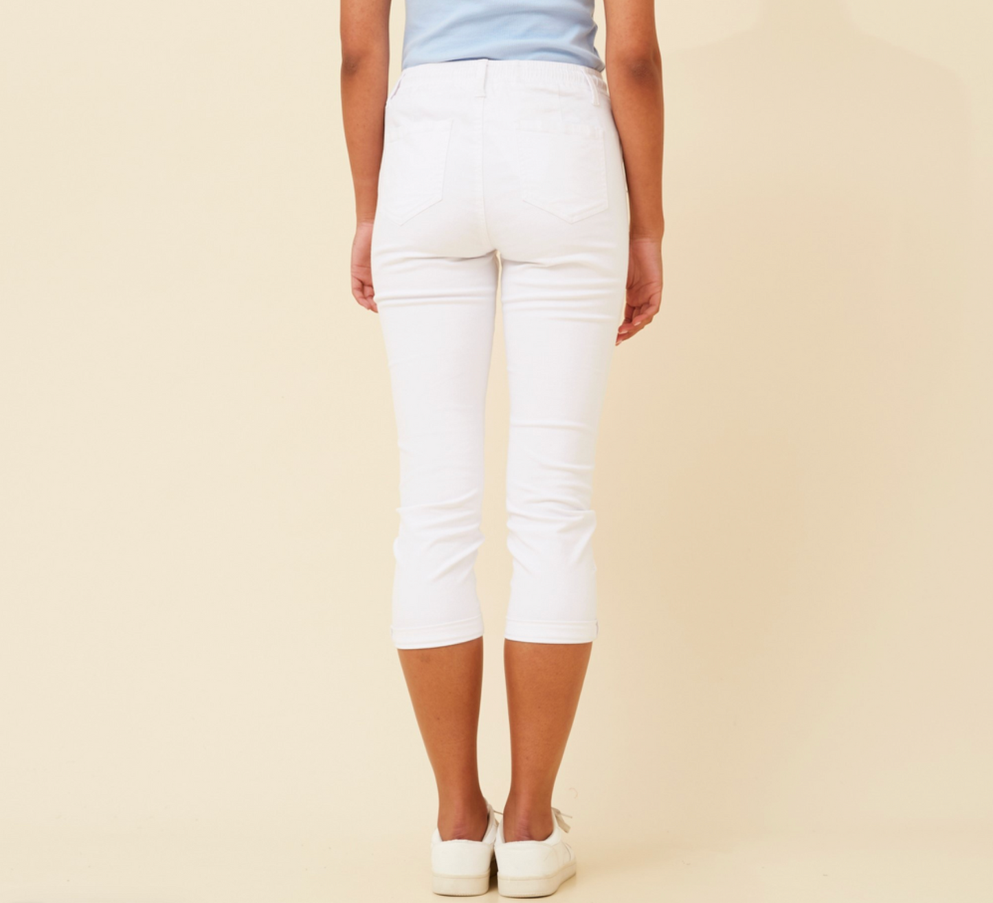3/4 Jogger Pants - White