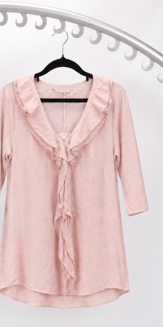 Ruffle Blouse - Light Pink