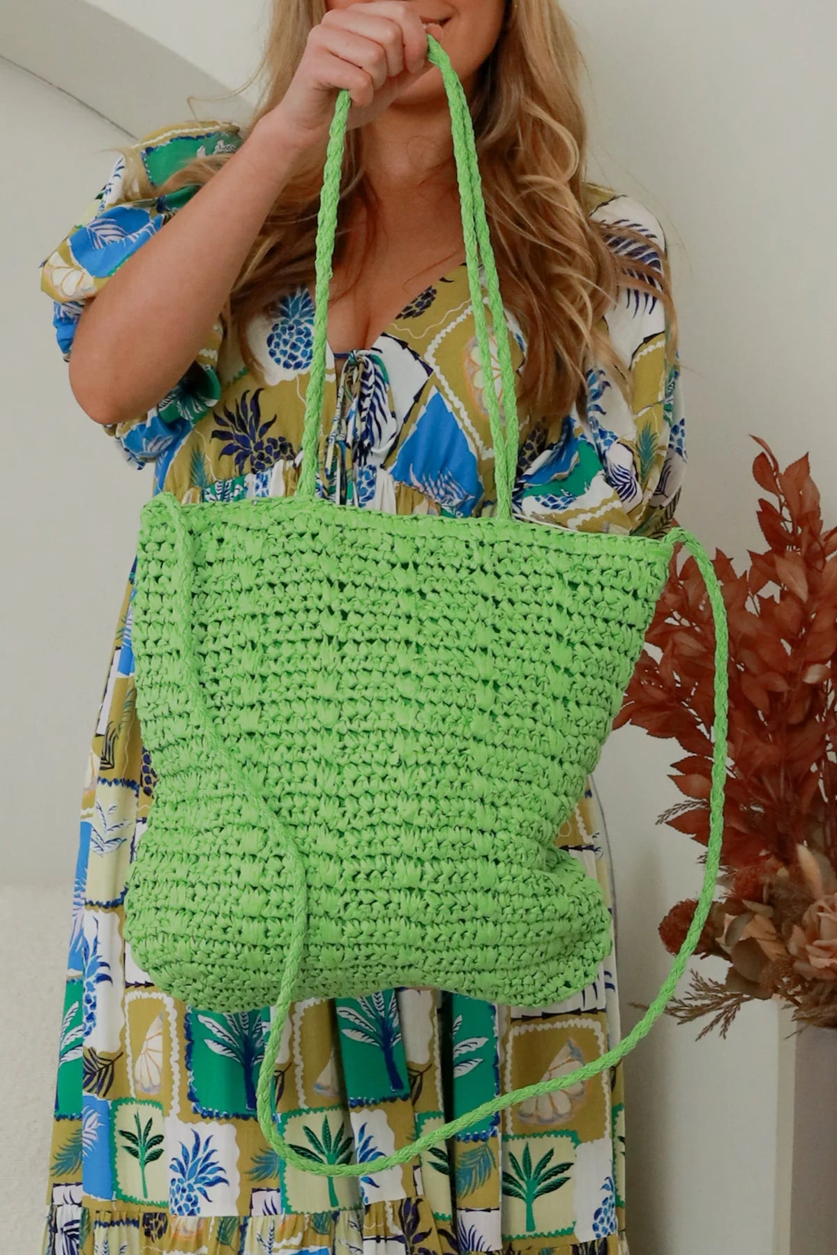 Double Strap Bag - Green