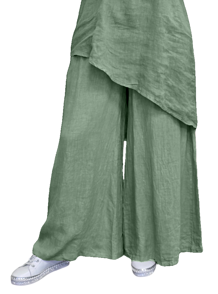 Lyn Linen Pants - Sage