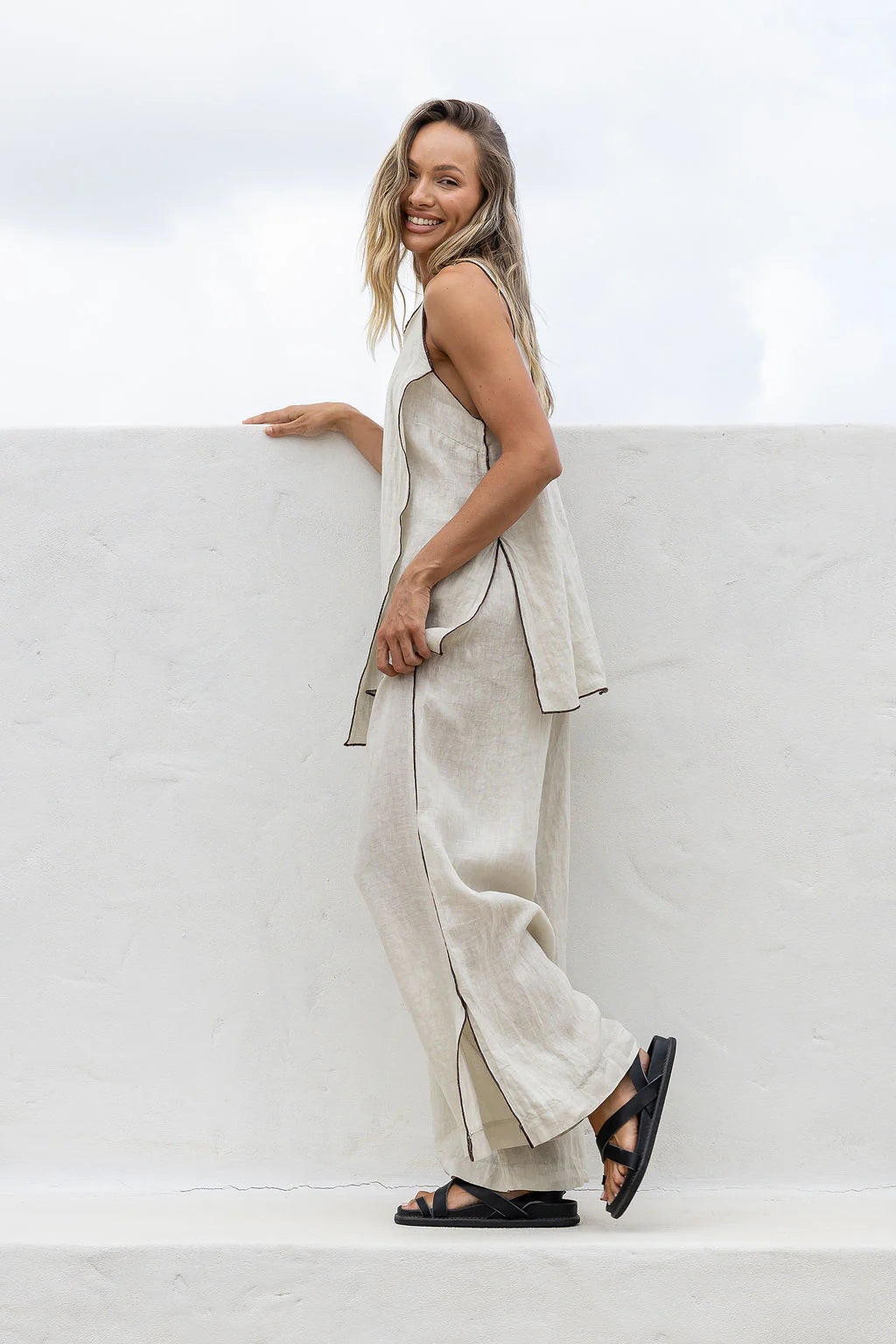 Ariosa Pants - Sand & Mocha