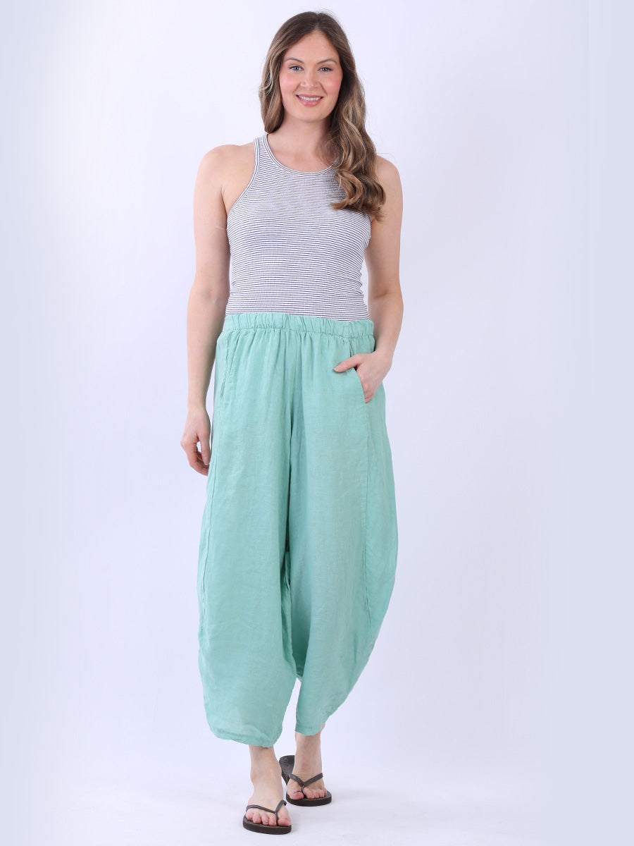 Cocoon Pants - Aqua
