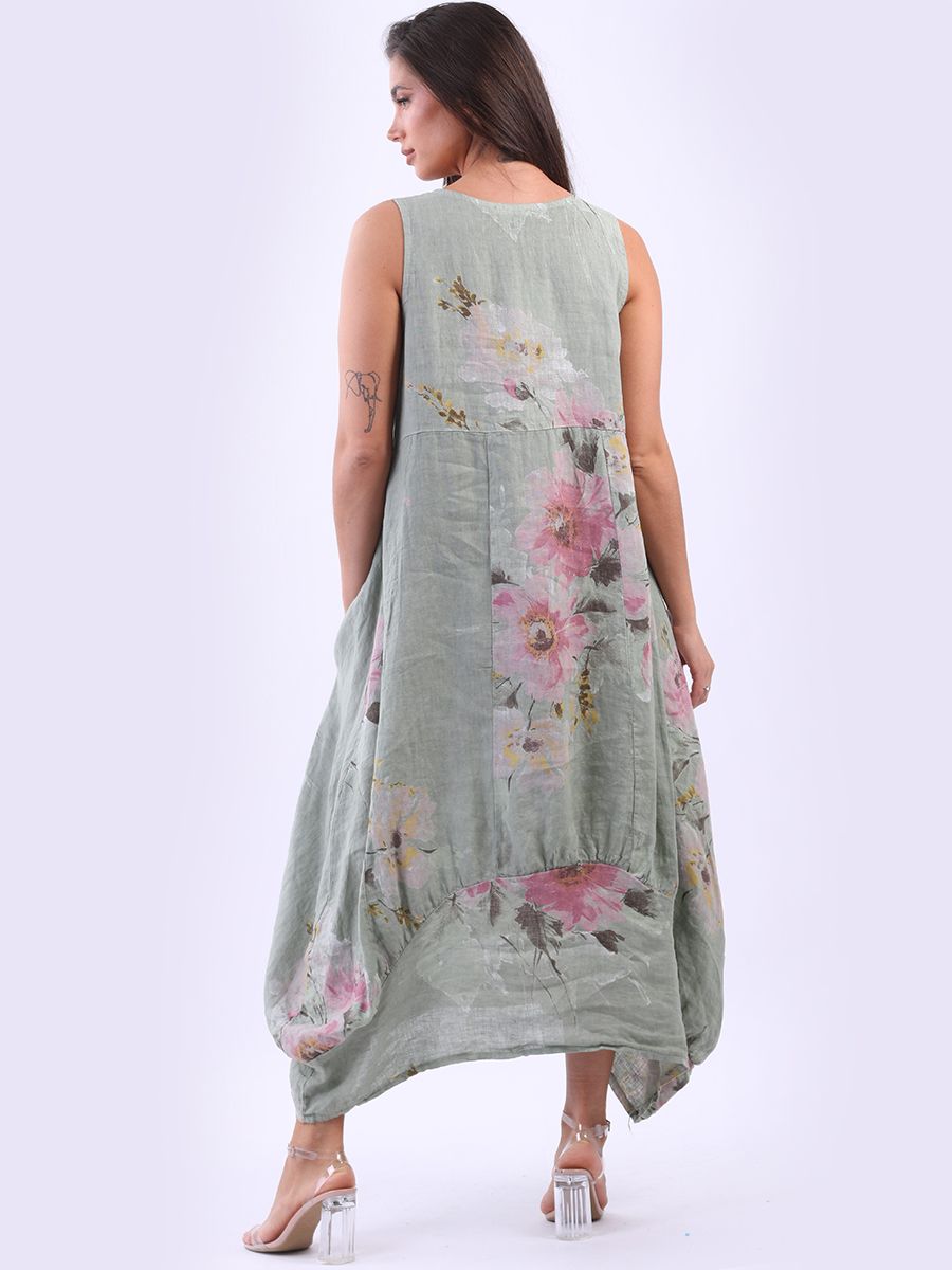 Floral Sundress - Khaki