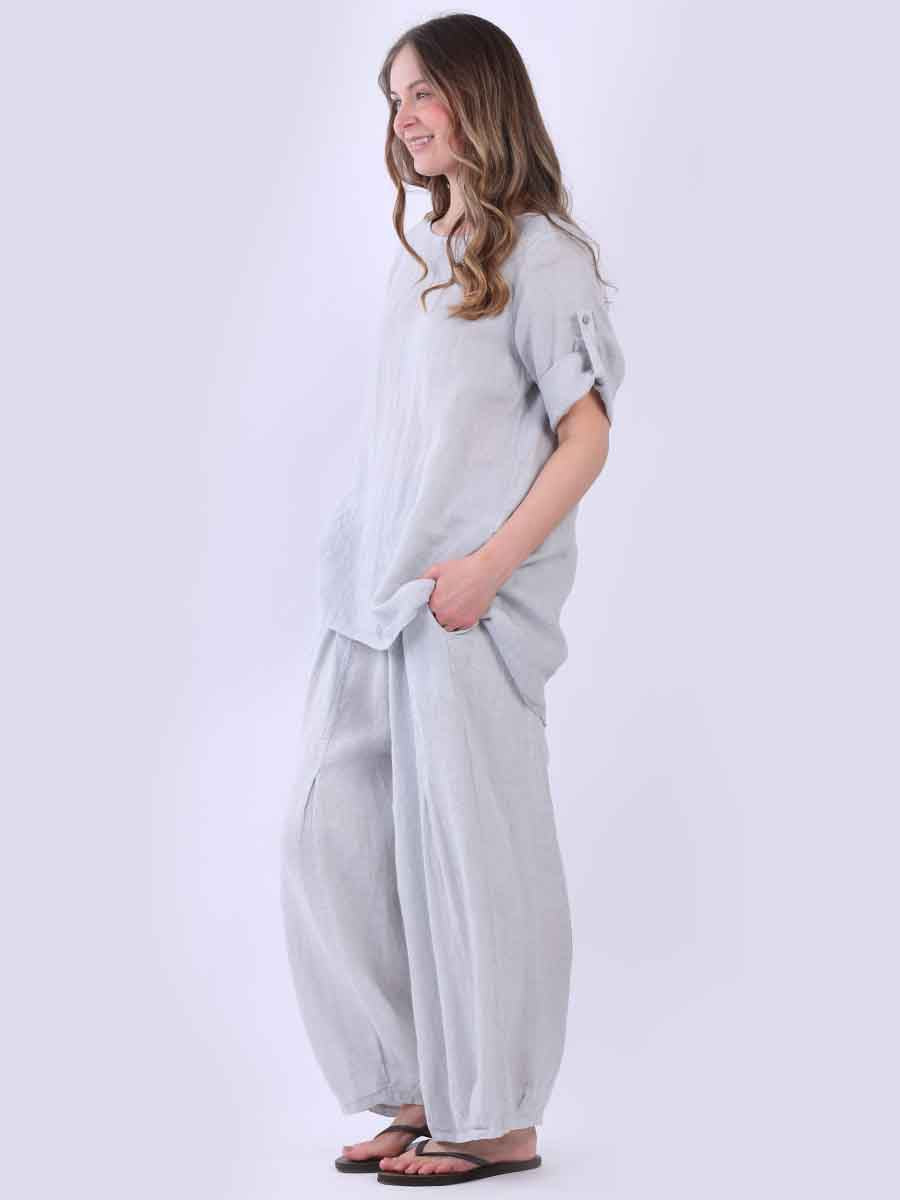 Hi Lo Top - Silver Grey