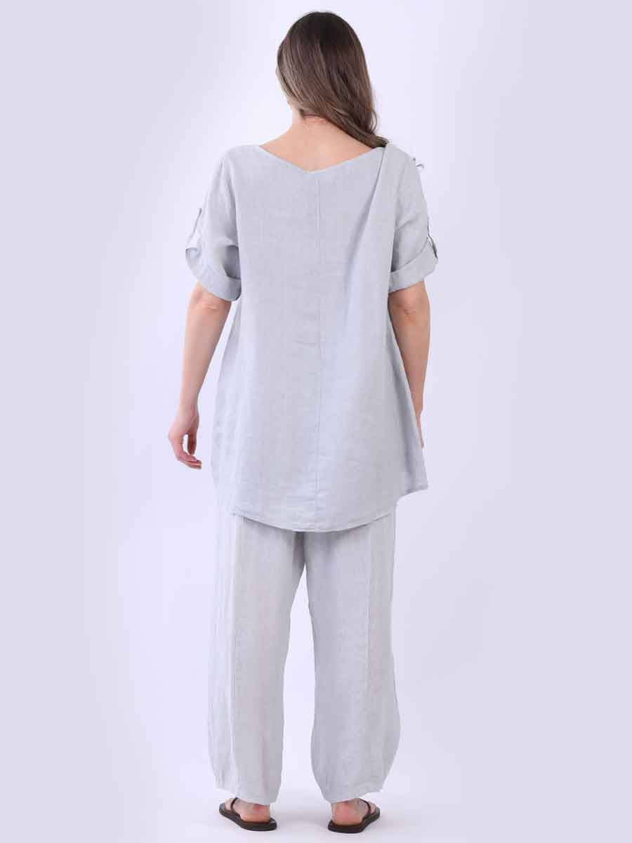 Hi Lo Top - Silver Grey