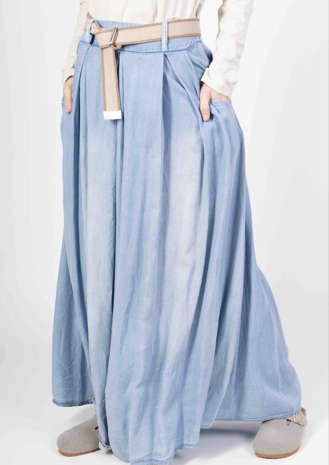 Maxi Skirt - Light Denim