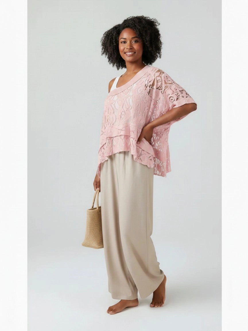 Coco Lace Top - Pink