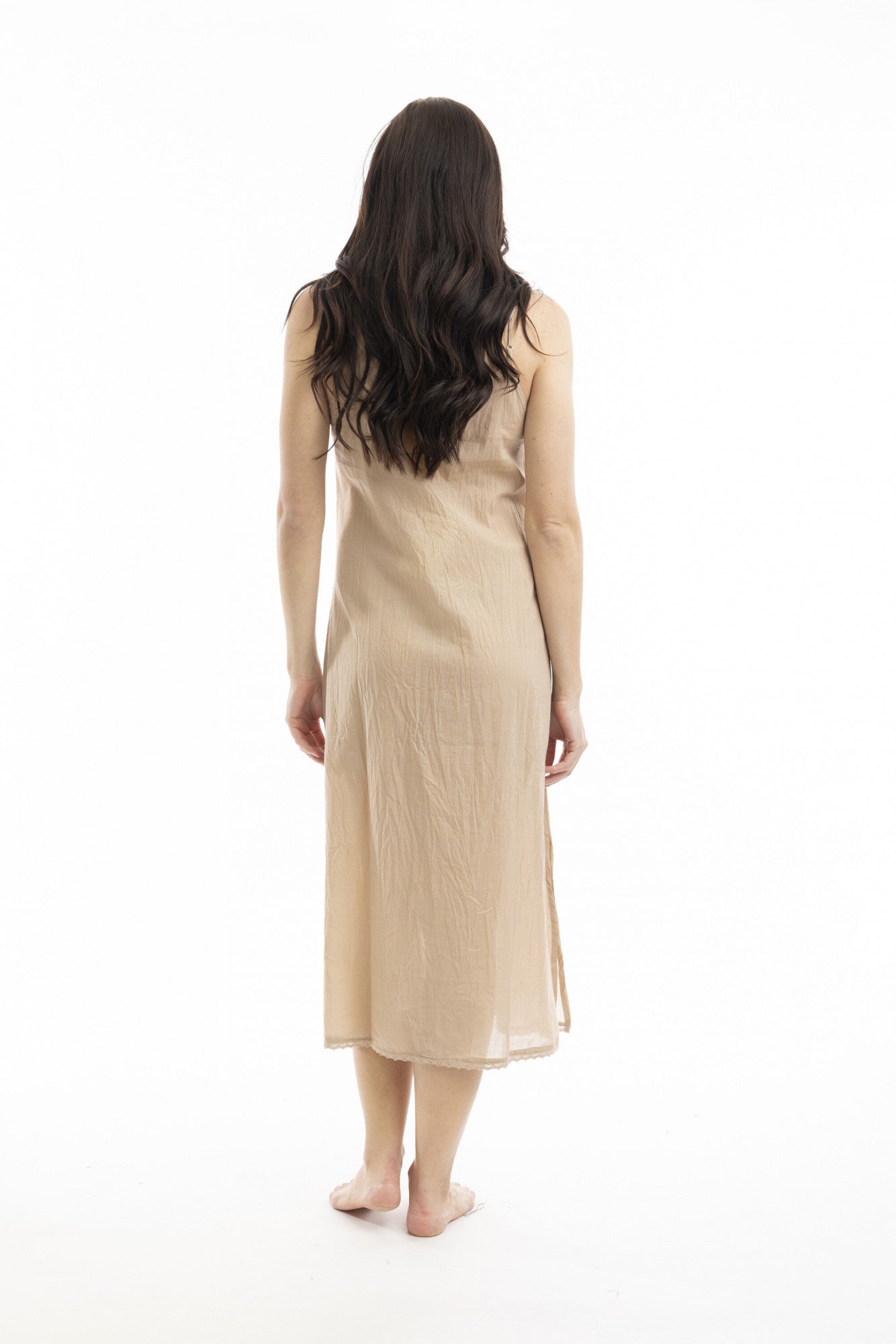 Maxi Slip Dress - Beige