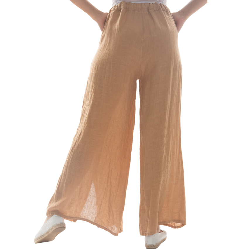 Button Leg Pants - Camel