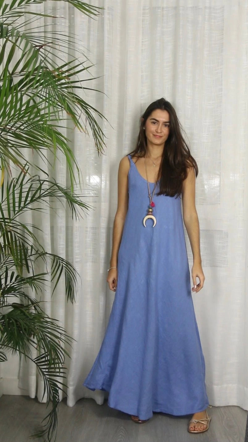 Essential Maxi Dress - Cornflower Blue