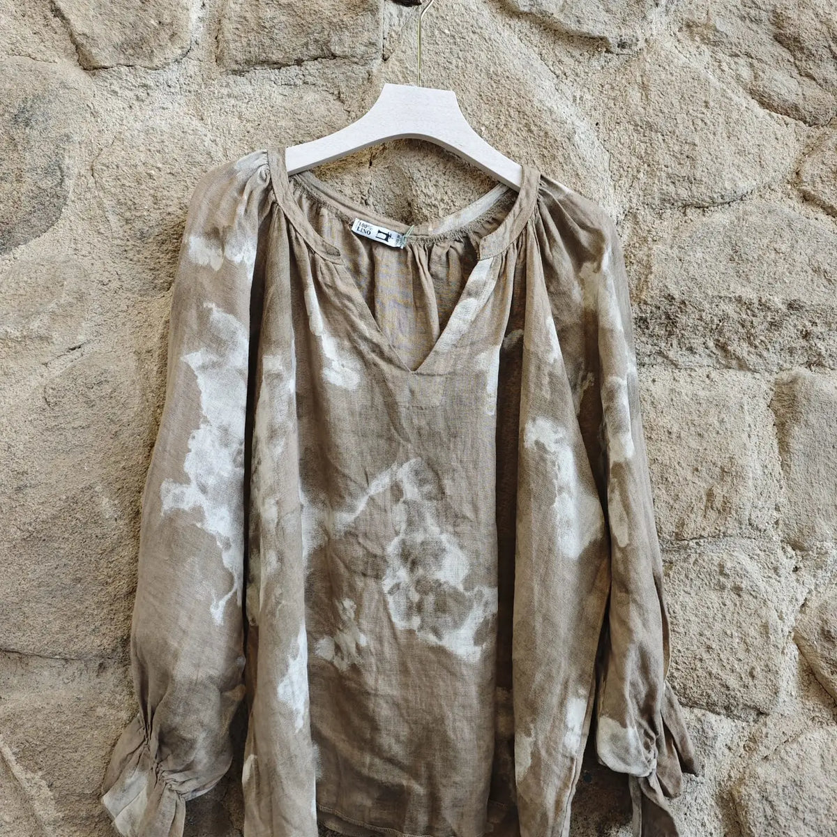 Tye Dye Blouse - Natural