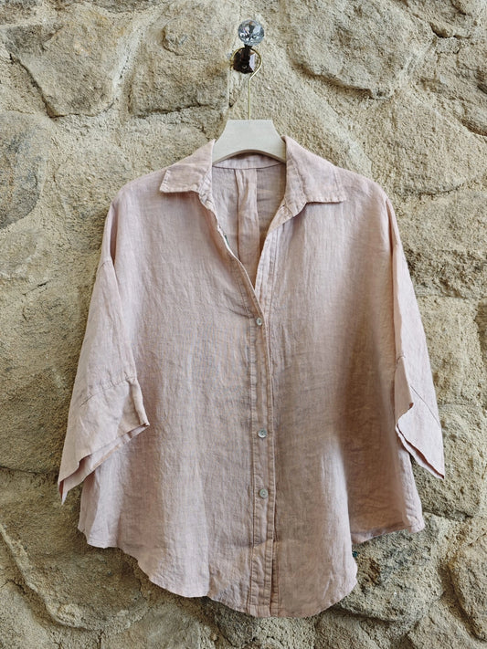 Collared Shirt - Rose Pink