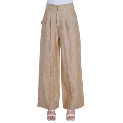 French Linen Pants - Caramel