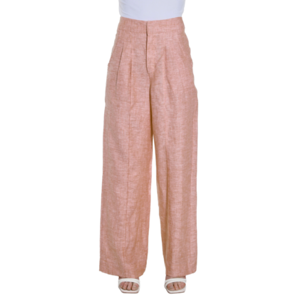 French Linen Pants - Coral