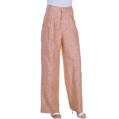 French Linen Pants - Coral