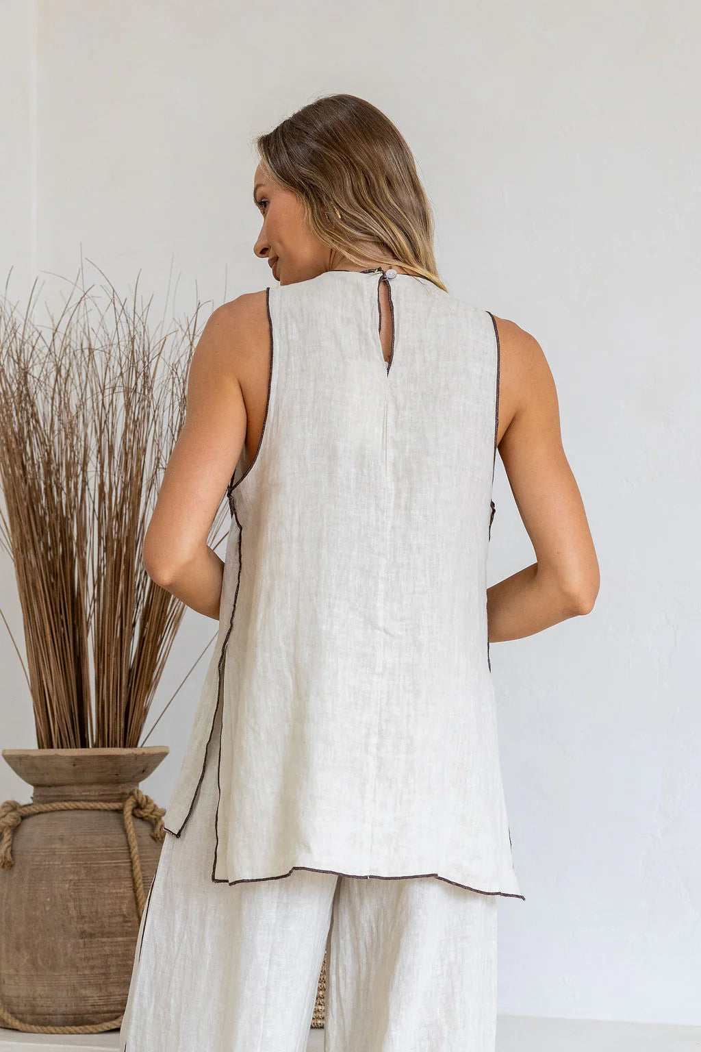 Ventilata Top - Sand & Mocha
