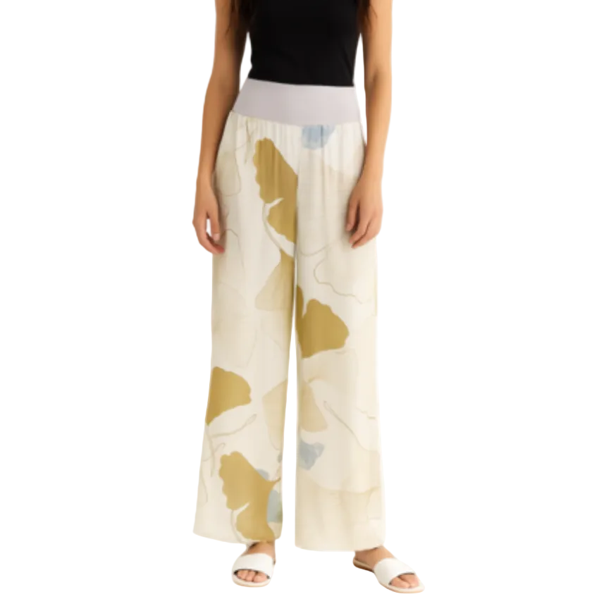 Italian Silk Pants - Camel