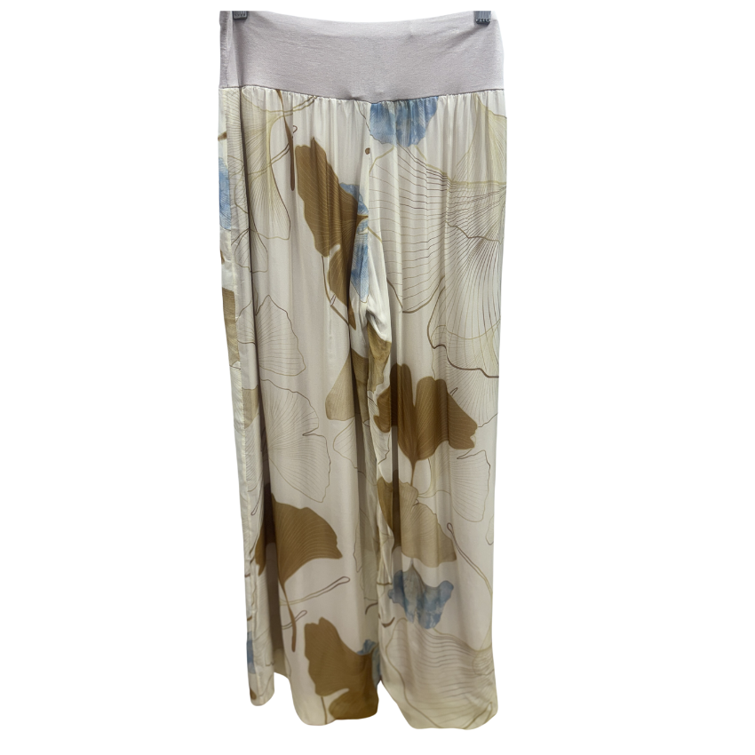 Italian Silk Pants - Camel