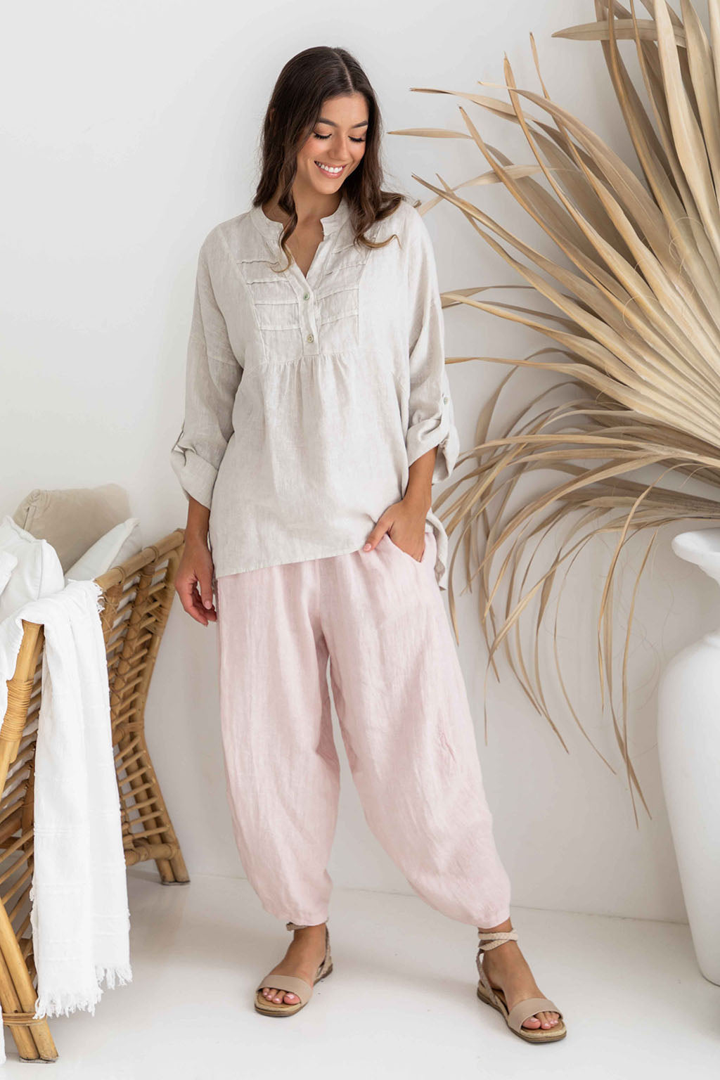 Cocoon Pants - Pink