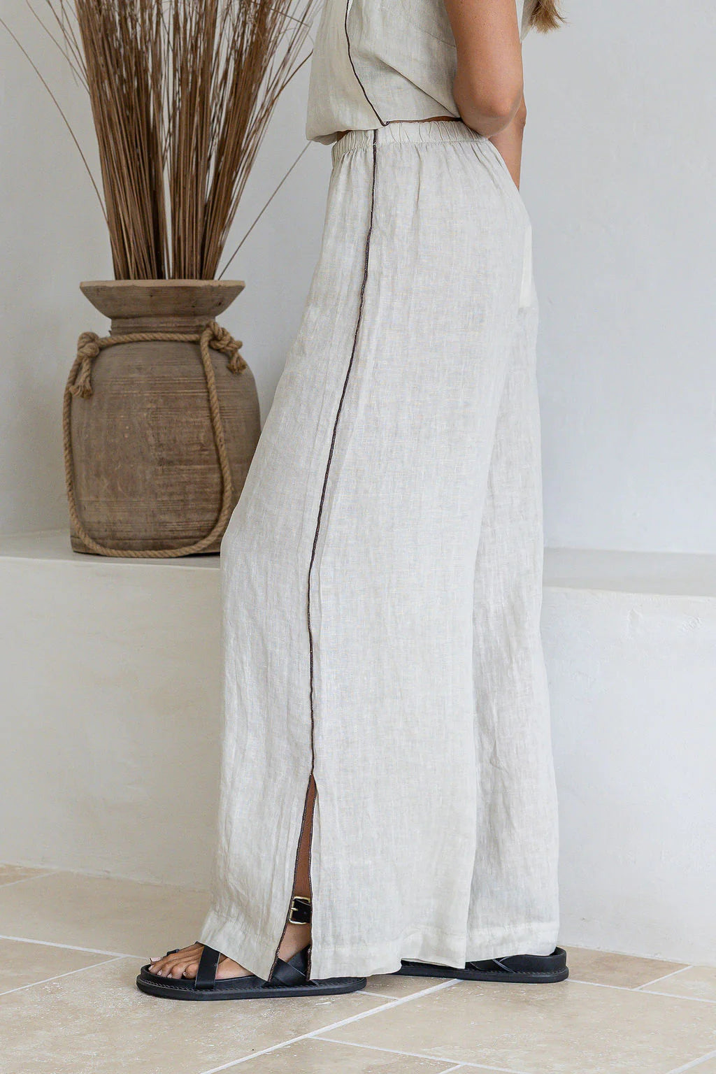 Ariosa Pants - Sand & Mocha