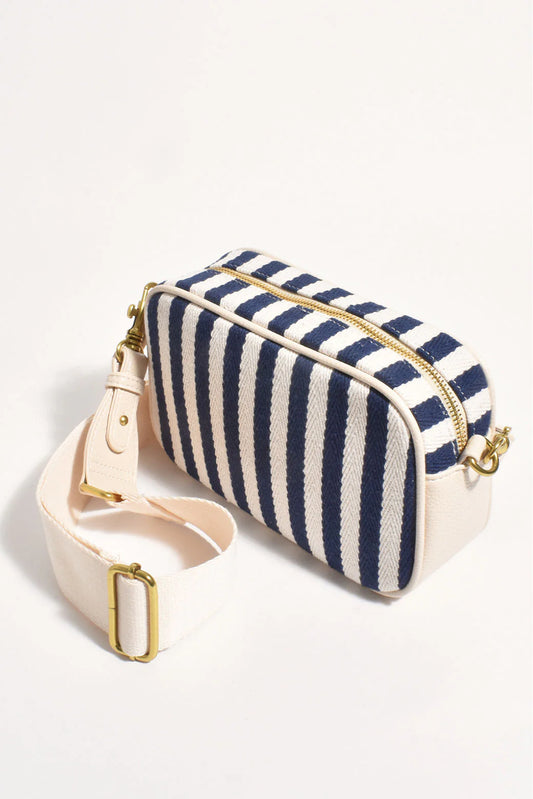 Stripe Canvas Cross Body Bag