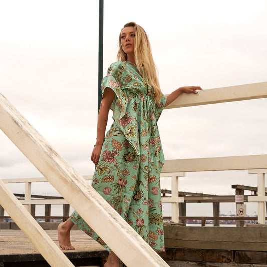 Indian Cotton Kaftan - Serene Botanics