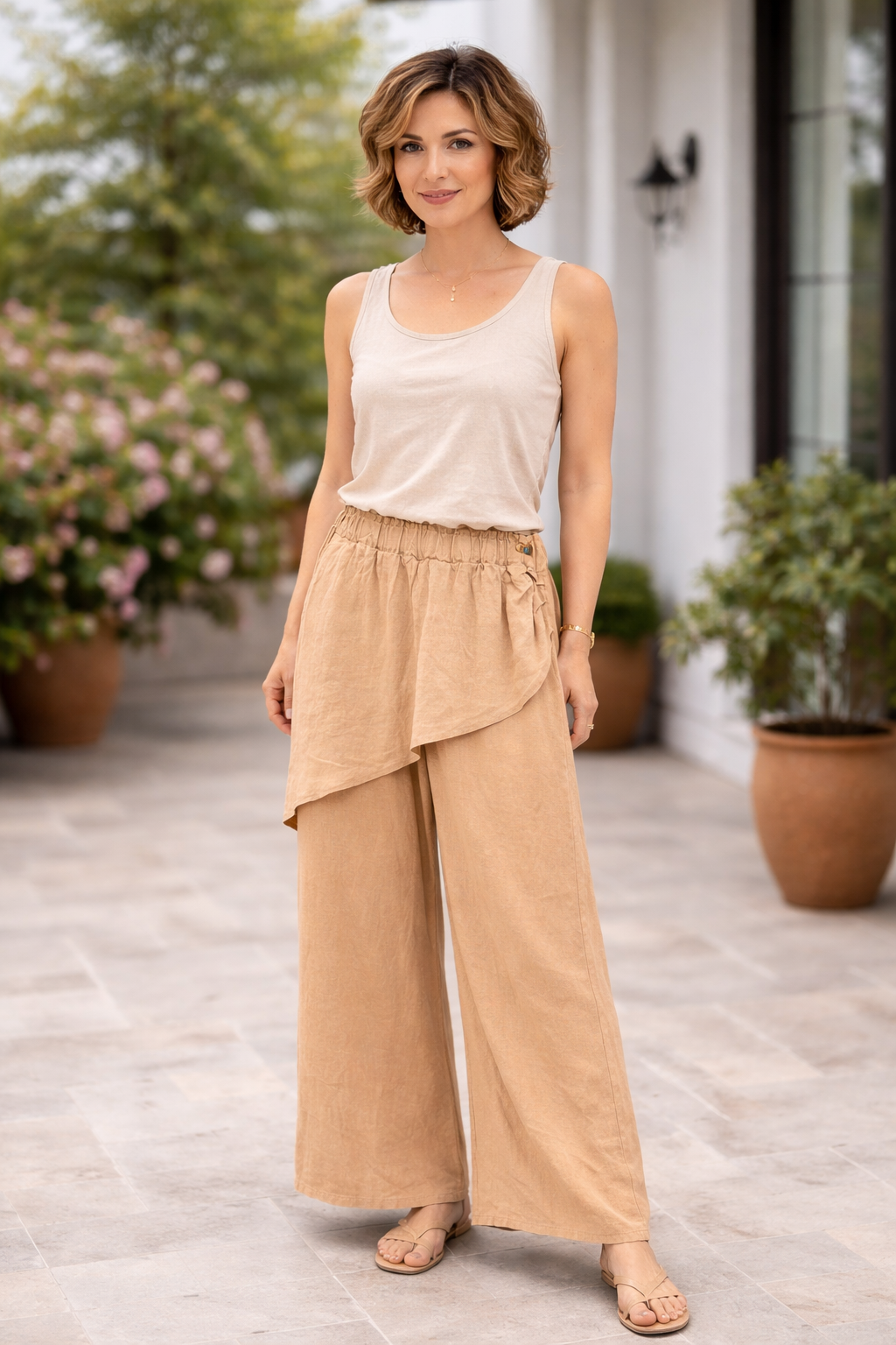 Apron Pants - Camello