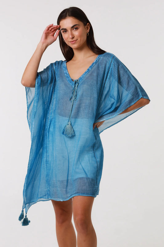 Beach Cover Up - Blue