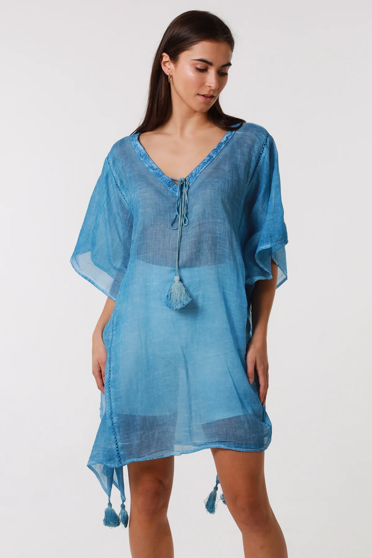 Beach Cover Up - Blue