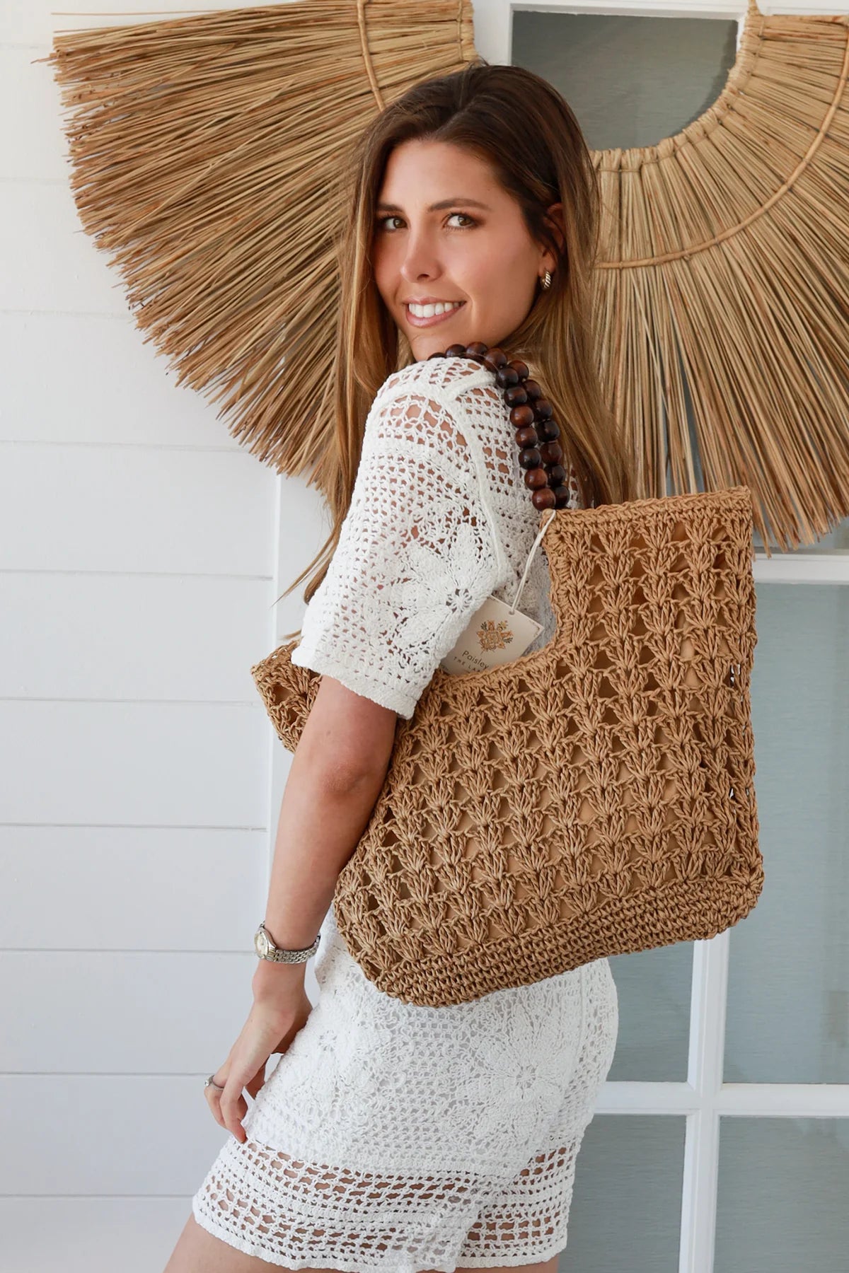 Beaded Shopper Bag