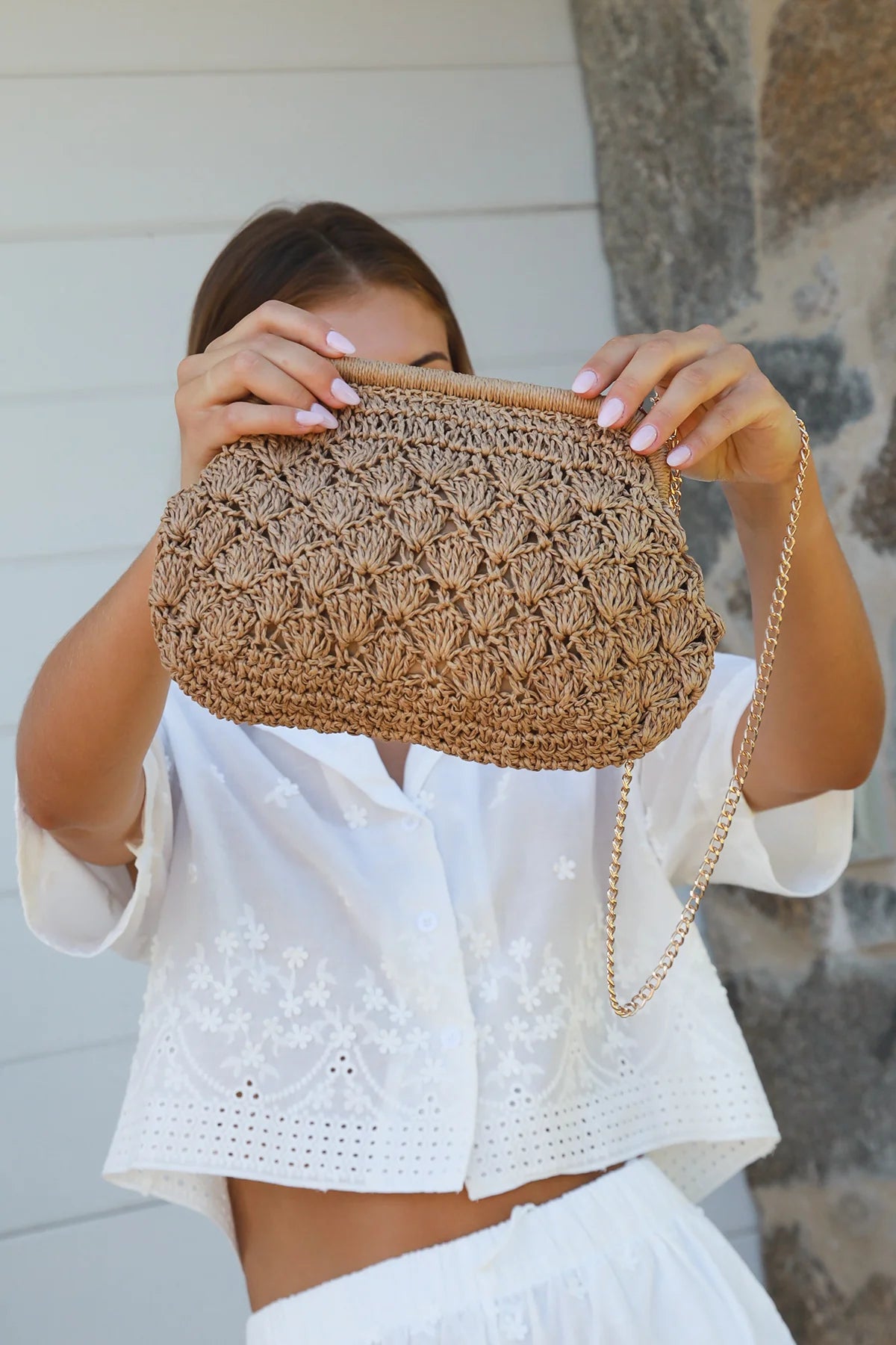 Braided Cross Body Clutch