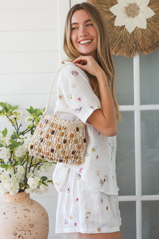 Beaded Shoulder Bag