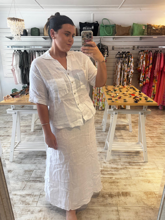 Holiday Skirt - White