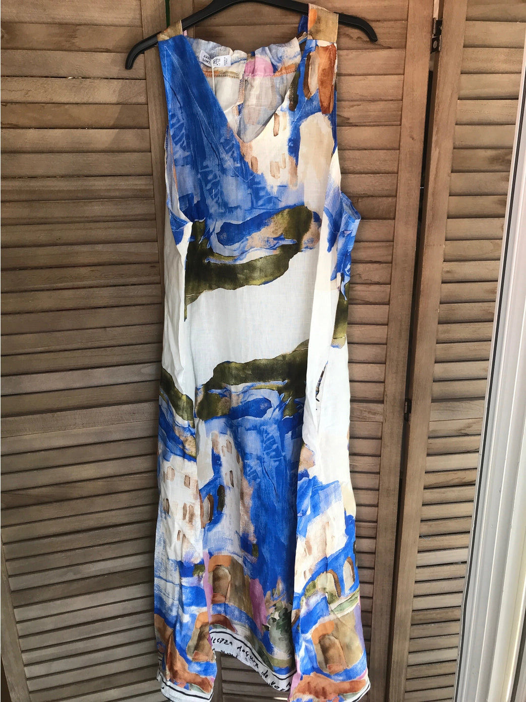Vila Linen Dress - Royal Blue