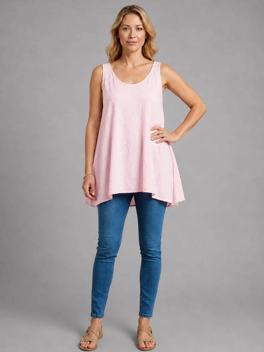 Cotton Swing Top - Pink