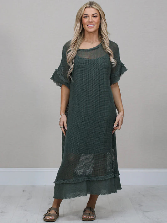 Carina Dress - Sacramento Green