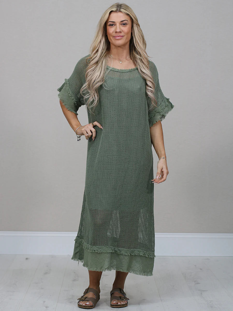 Carina Dress - Khaki