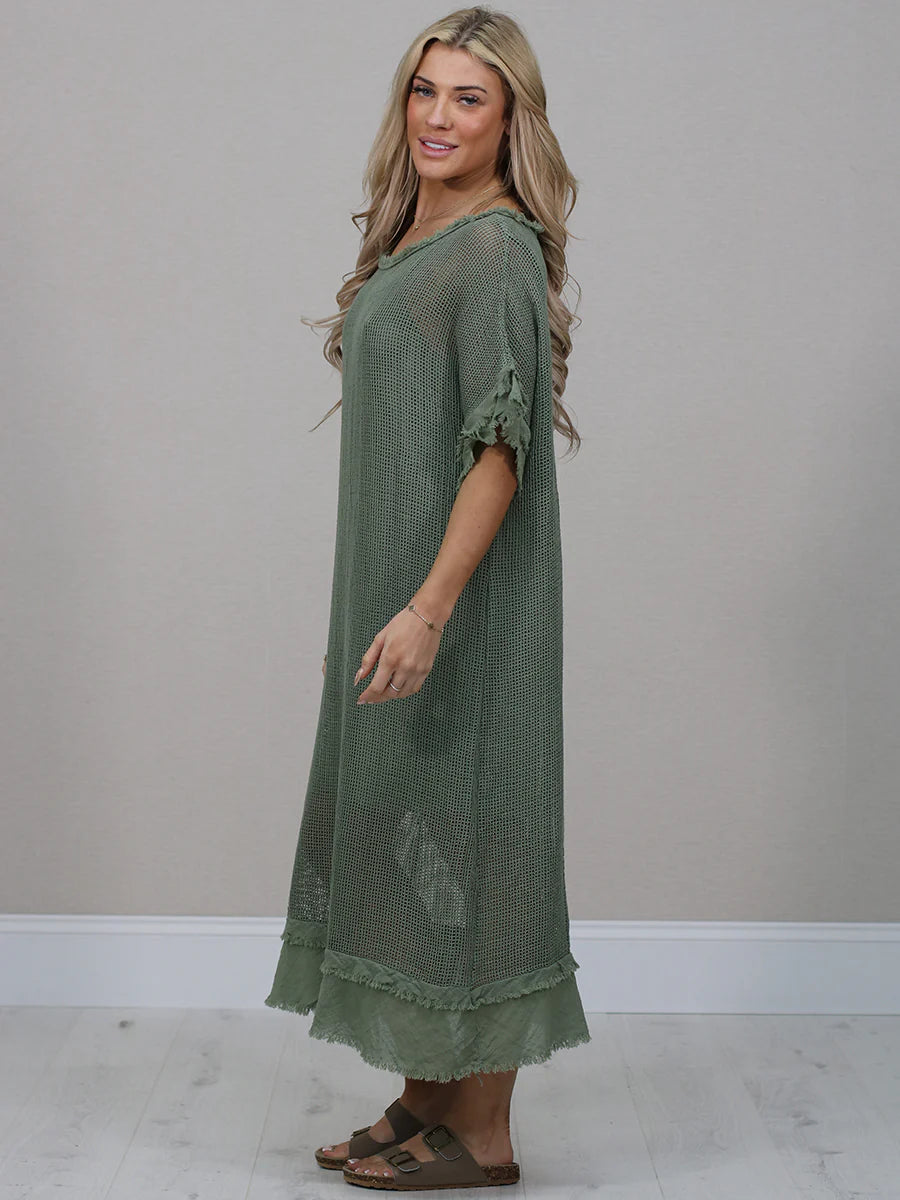 Carina Dress - Khaki