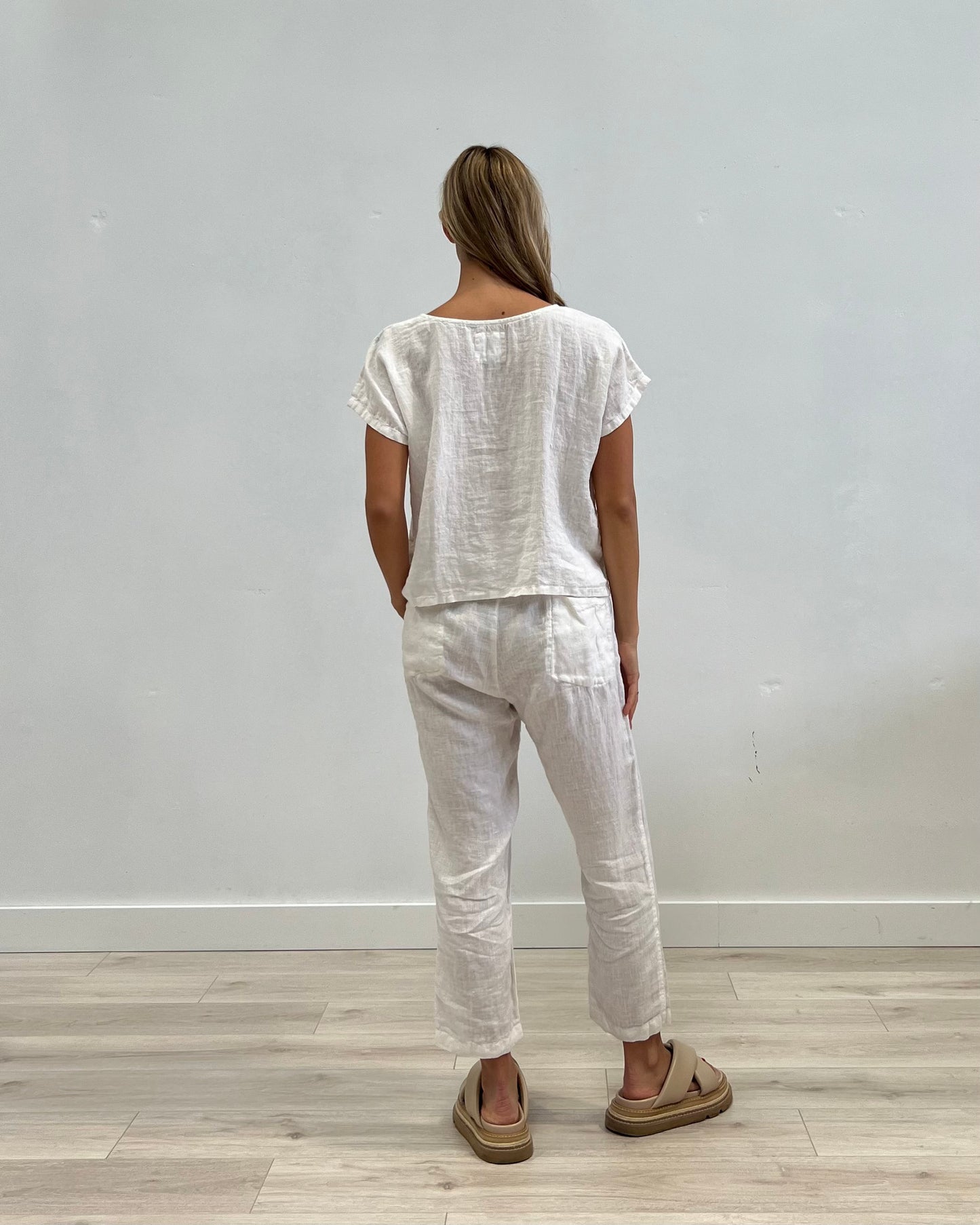 Joyce 3/4 Pants - White