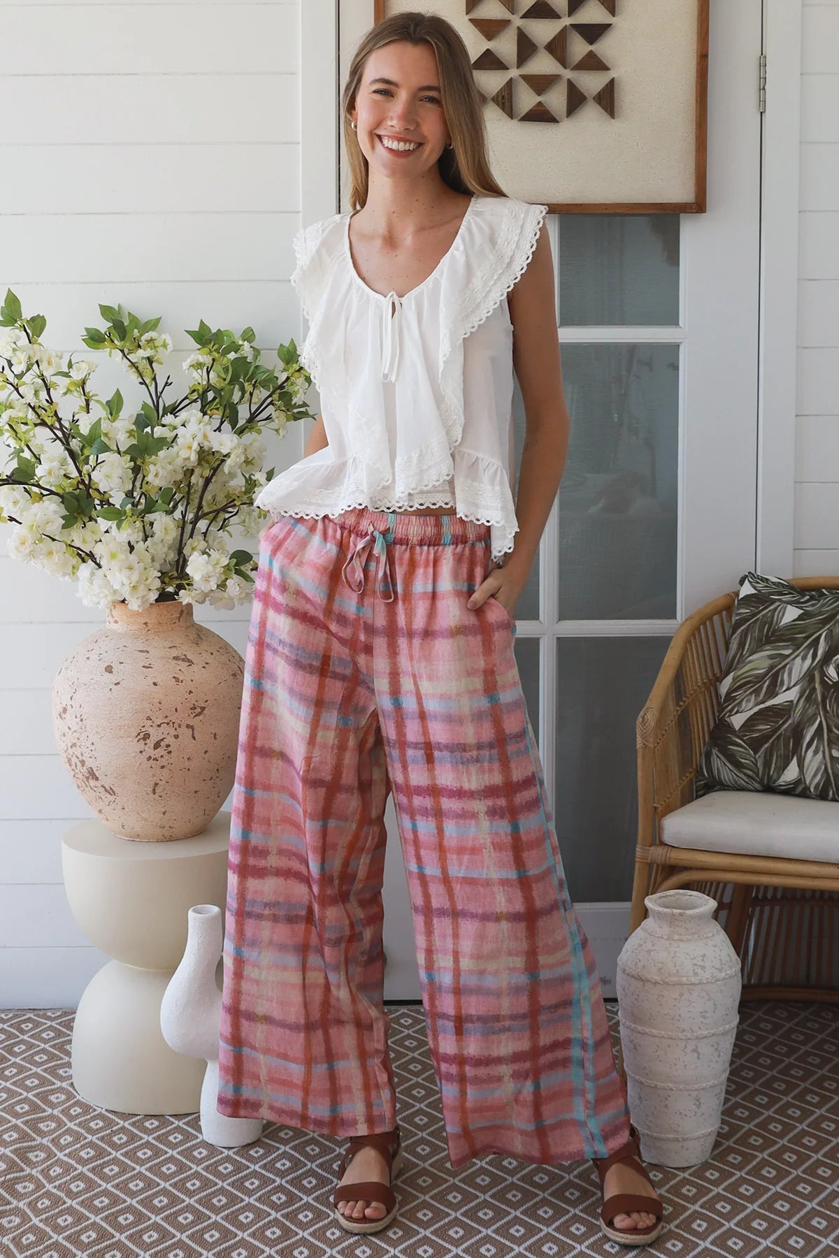 Bella Cotton Top - White