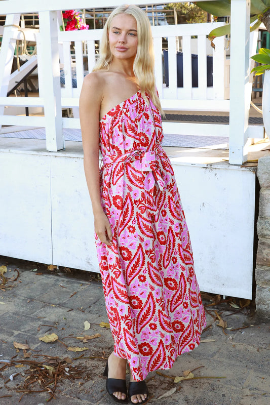 Elina Maxi Dress - Pink