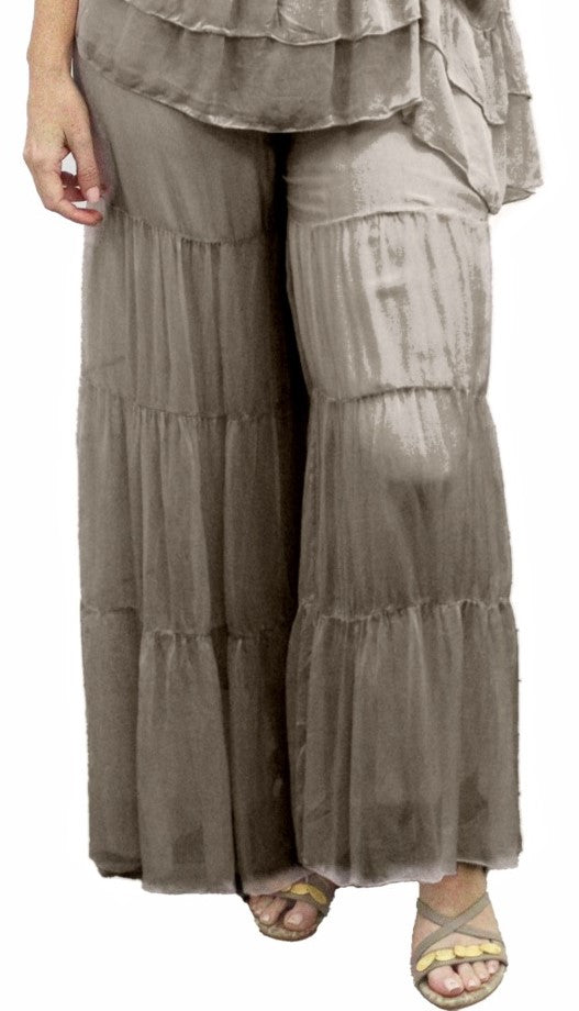 Prime Silk Pants - Latte